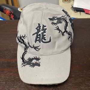 MEGA USA Men’s Dragon Gray and Black Baseball Hat OS